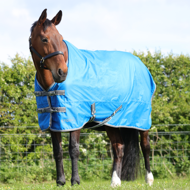 Hy StormX Empra 0g Turnout Rug - Blue-2
