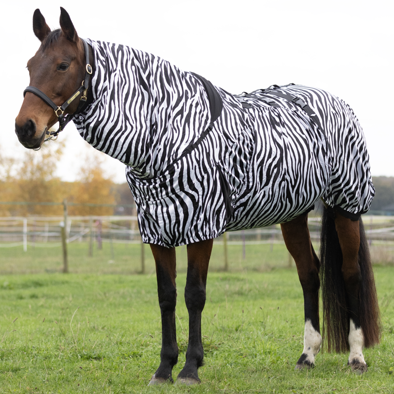 Hy StormX Original Sweet Itch Zebra Rug - Black/White-1