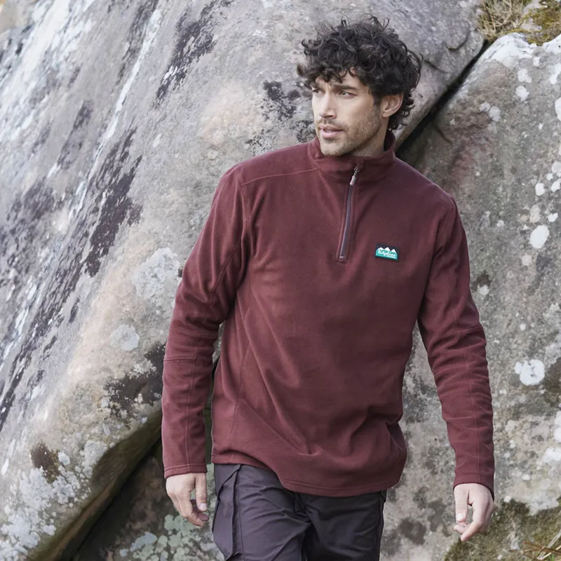 Ridgeline Men's Narvik Fleece - Oxblood-9