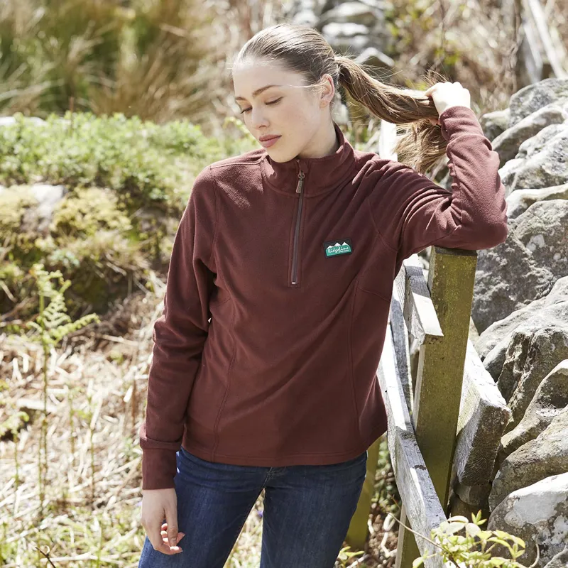 Ridgeline Women's Narvik Fleece - Oxblood-6