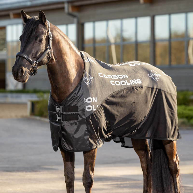 LeMieux Carbon Cooler Rug - Black-2