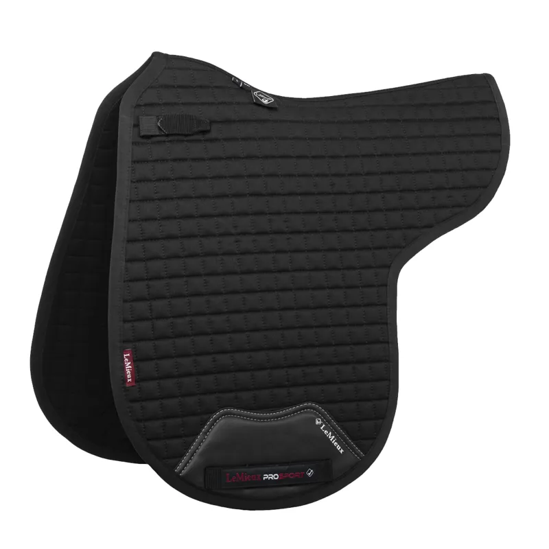 LeMieux Cotton Dressage Numnah - Black - Large