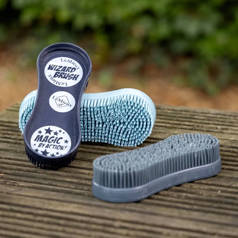 LeMieux Wizard Brush Trio - Petrol/Navy/Glacier-2