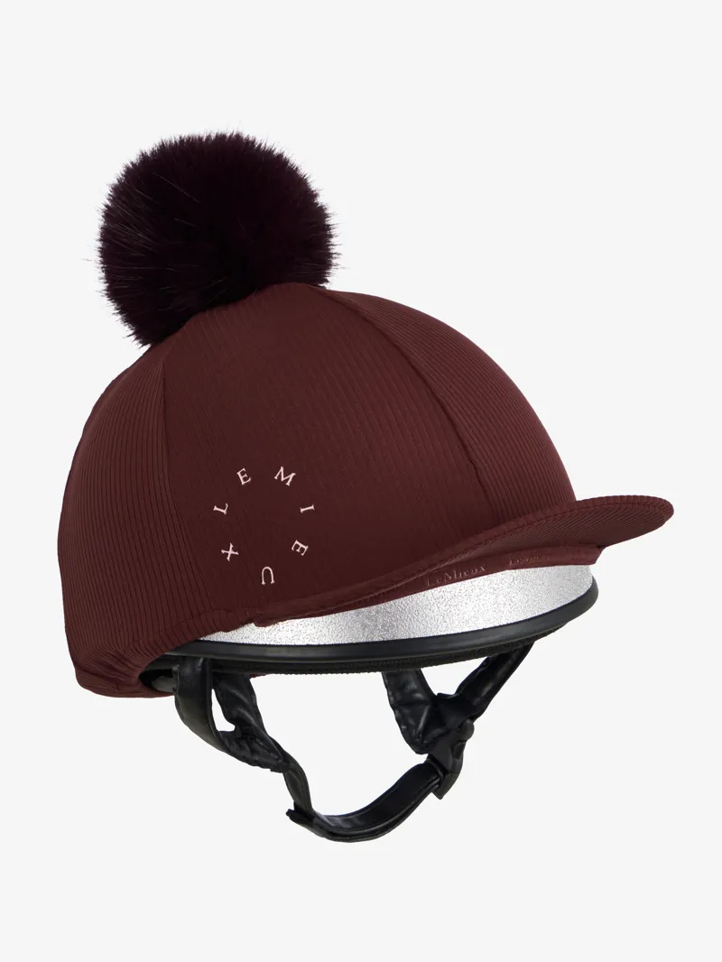 LeMieux Ribbed Hat Silk - Bramble