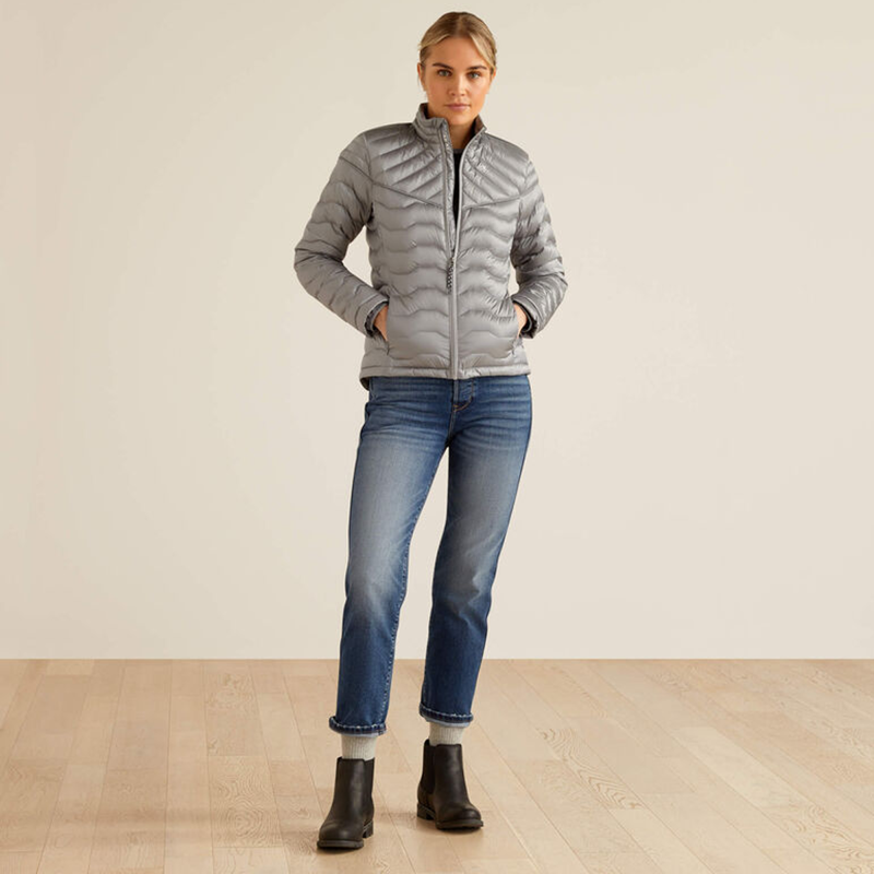 Ariat Women's Ideal Down Insulated Jacket - Iridescent Ultimate Grey-2