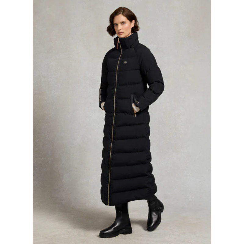 Holland Cooper Chiltern Longline Yard Coat - Black-3