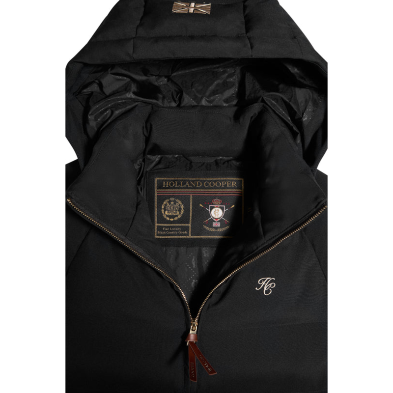 Holland Cooper Chiltern Longline Yard Coat - Black-8