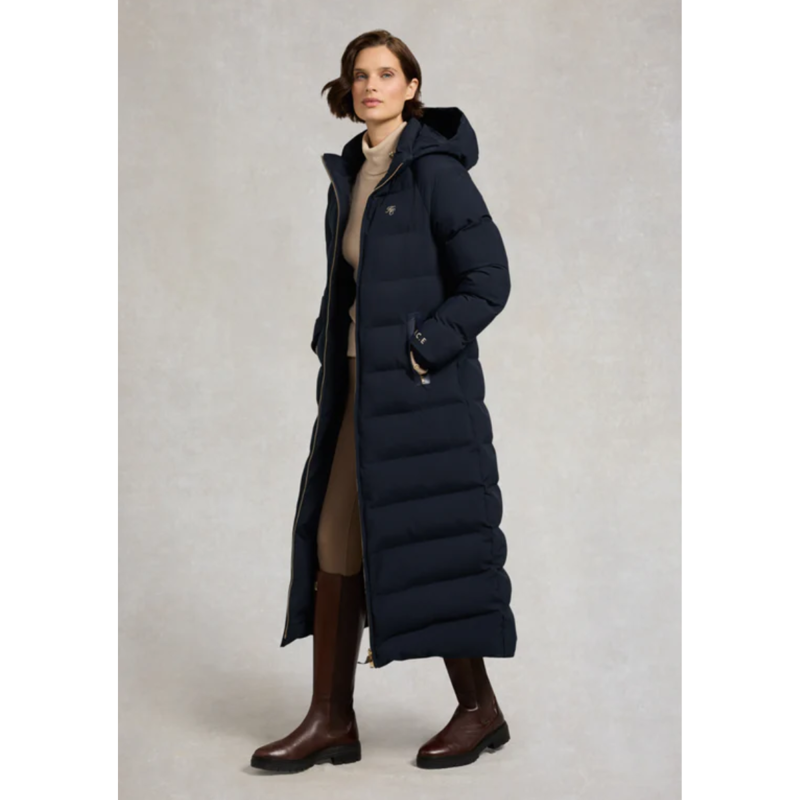 Holland Cooper Chiltern Longline Yard Coat - Ink Navy-1