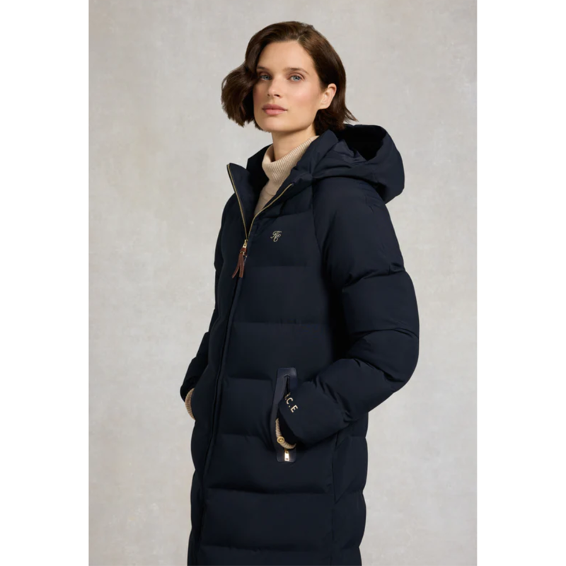 Holland Cooper Chiltern Longline Yard Coat - Ink Navy-2