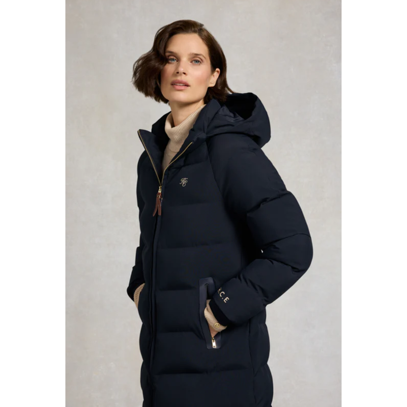 Holland Cooper Chiltern Longline Yard Coat - Ink Navy-3
