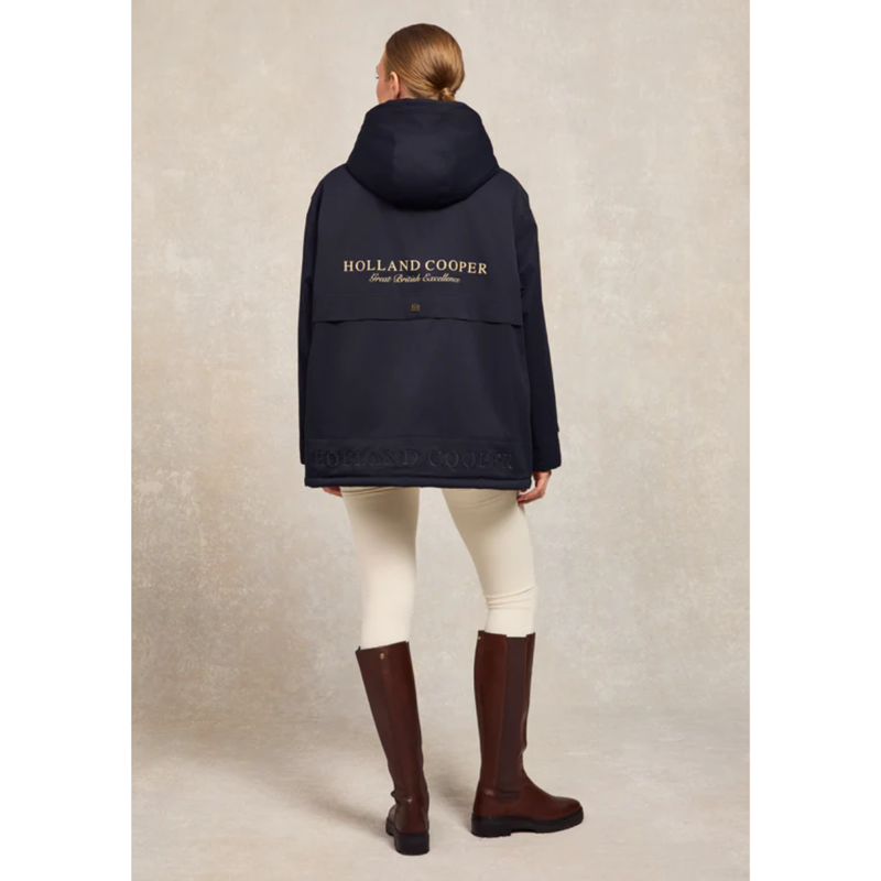 Holland Cooper One-Size Waterproof Jacket - Ink Navy-3