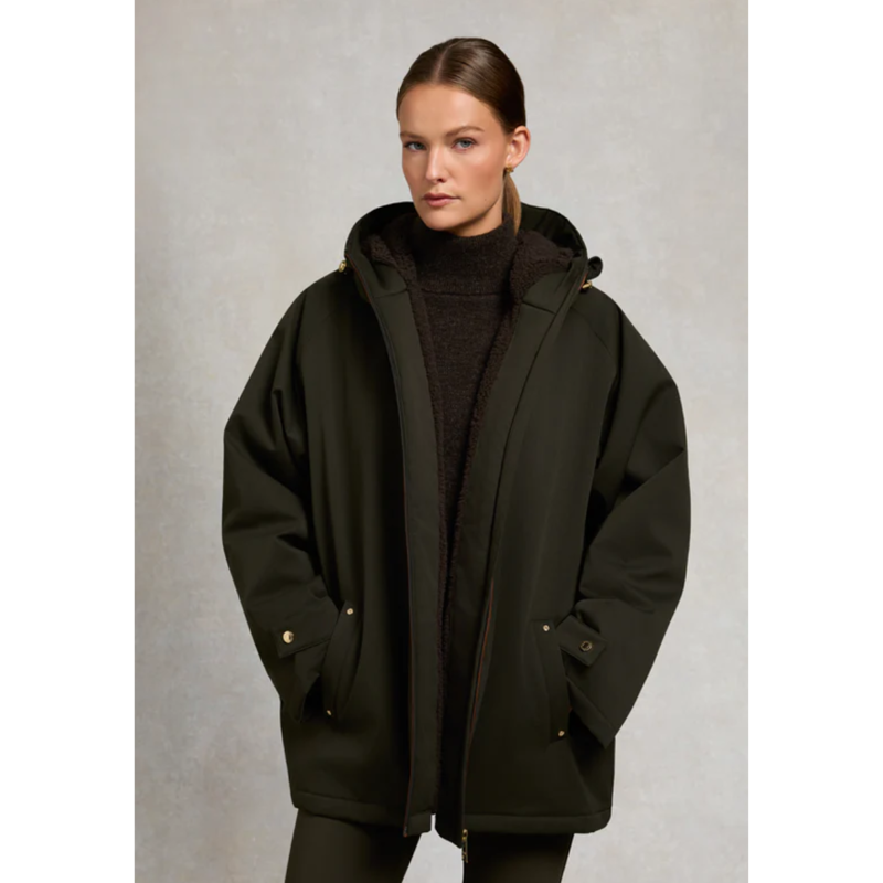 Holland Cooper One-Size Waterproof Jacket - Khaki-1