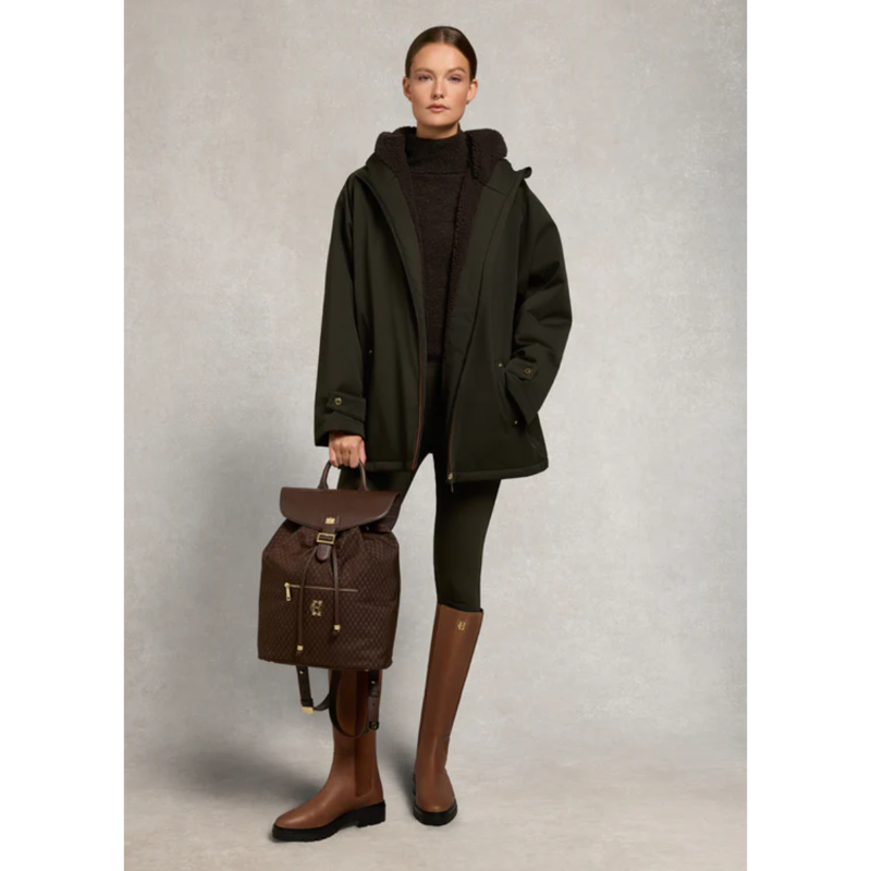 Holland Cooper One-Size Waterproof Jacket - Khaki-2