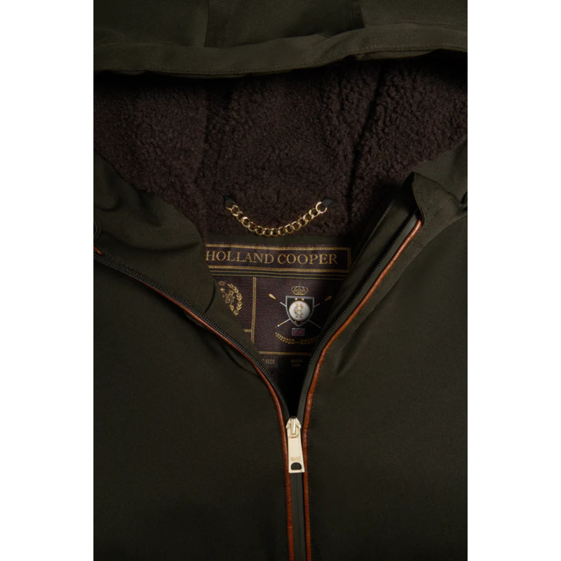 Holland Cooper One-Size Waterproof Jacket - Khaki-6
