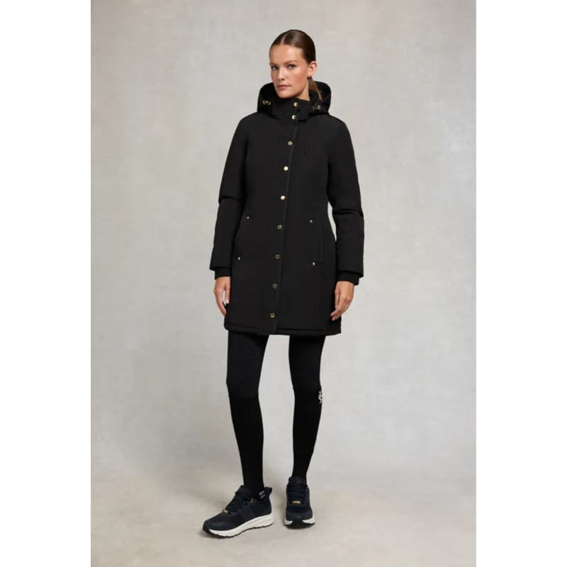 Holland Cooper Team Waterproof Coat - Black-4
