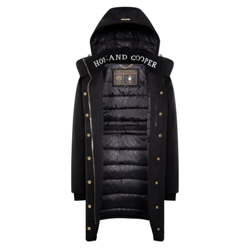 Holland Cooper Team Waterproof Coat - Black-7