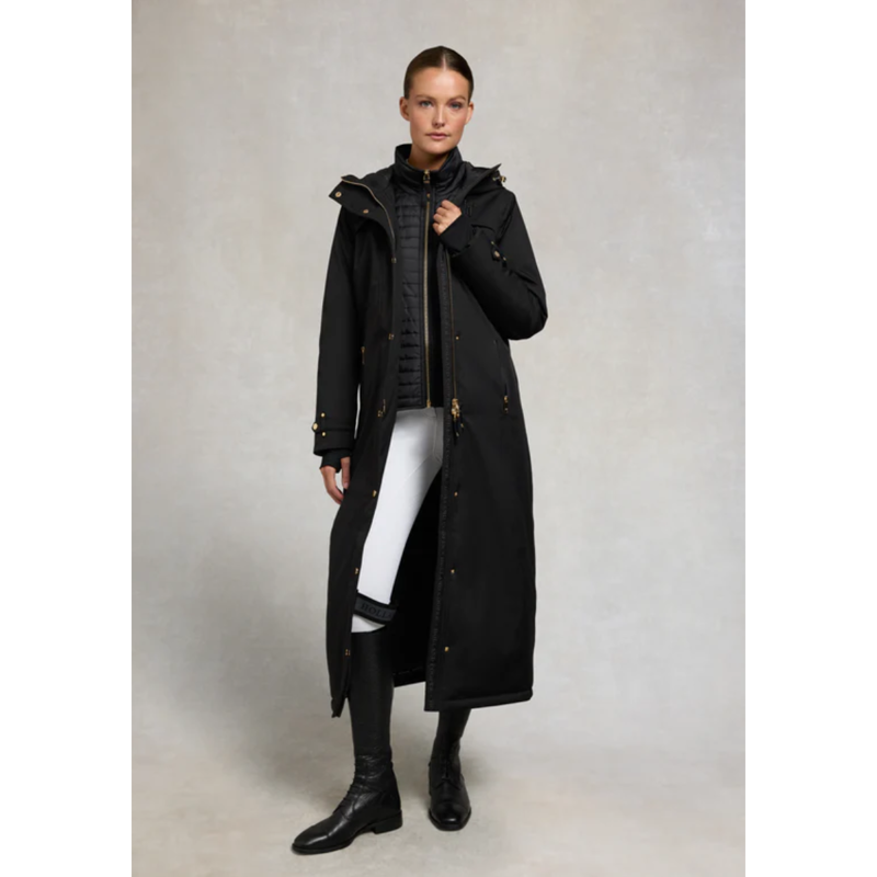Holland Cooper Longline Training Coat - Black-1