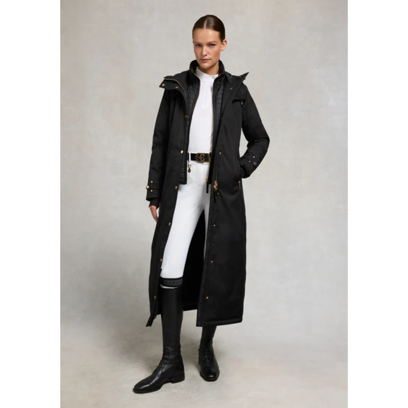 Holland Cooper Longline Training Coat - Black-2