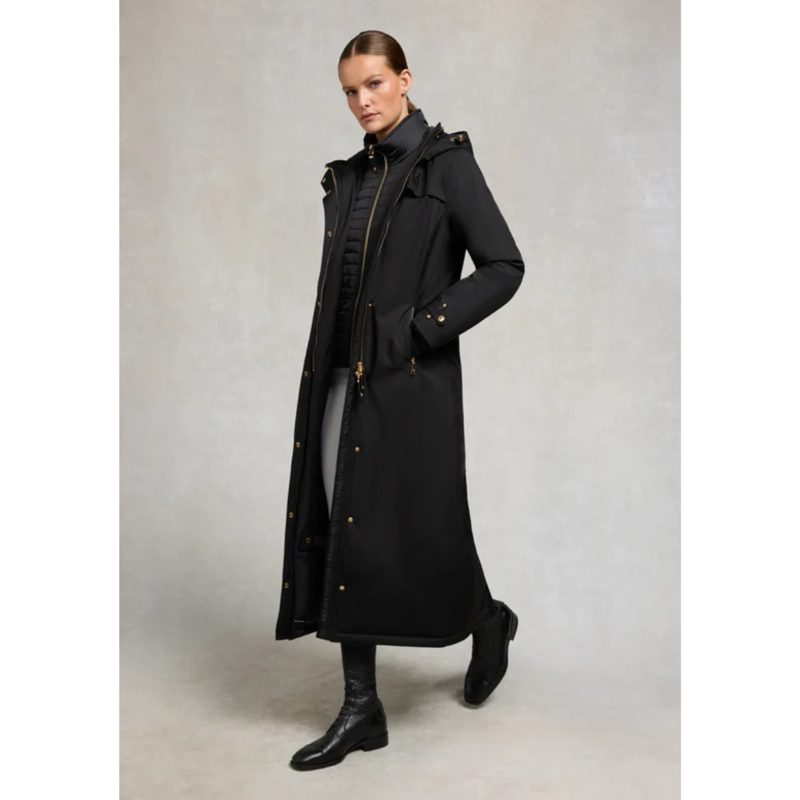 Holland Cooper Longline Training Coat - Black-3