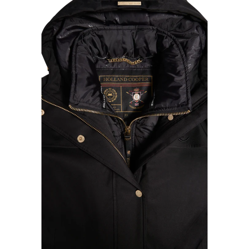 Holland Cooper Longline Training Coat - Black-8
