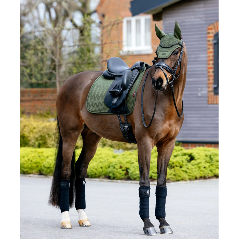 LeMieux Essence Fly Hood - Pine Green-1