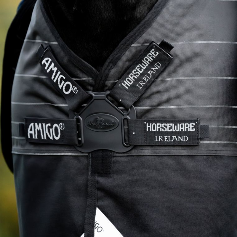 Horseware Amigo 1200D FieldSafe Reflectech Plus Turnout 0g - Black/Reflective/Black-3
