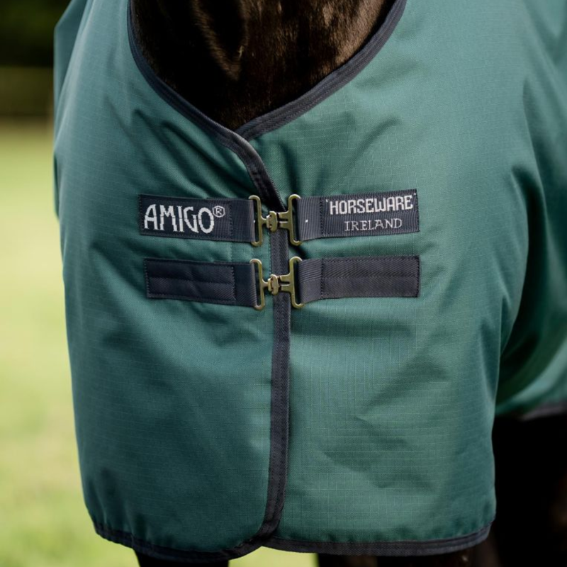 Horseware Amigo Ripstop 900D Turnout 0g - Dynasty Green/Navy/Silver-1