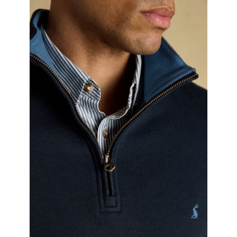 Joules Men's Alistair Quarter Zip Sweatshirt - Navy-4