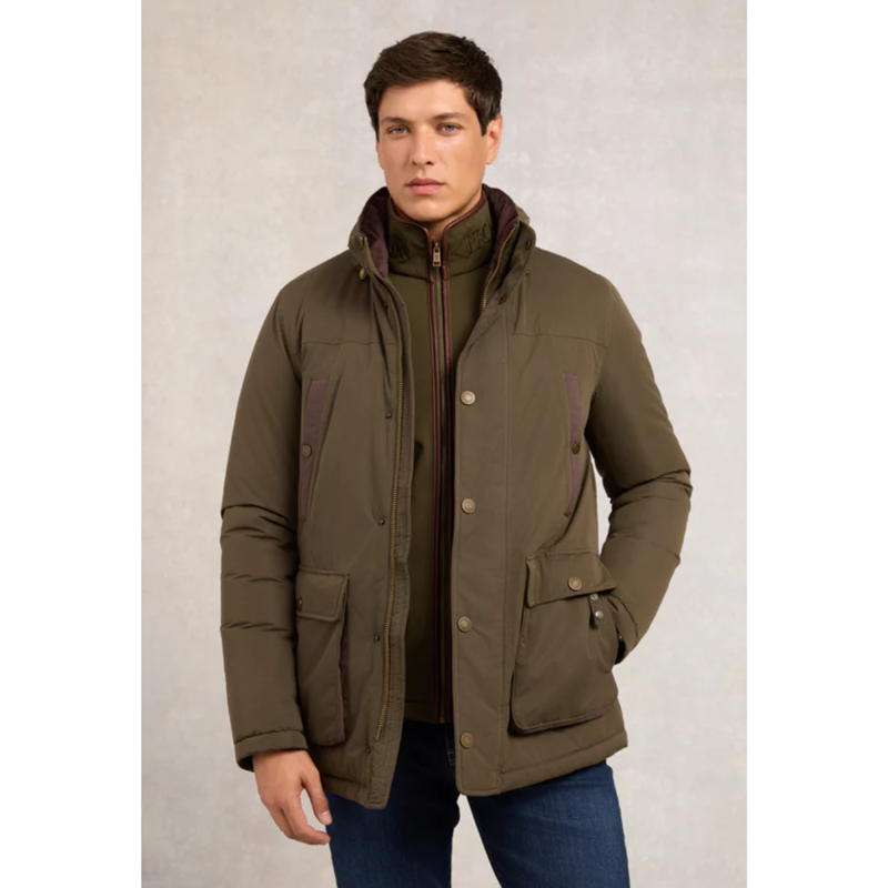 Holland Cooper Mens Stamford Field Coat - Khaki