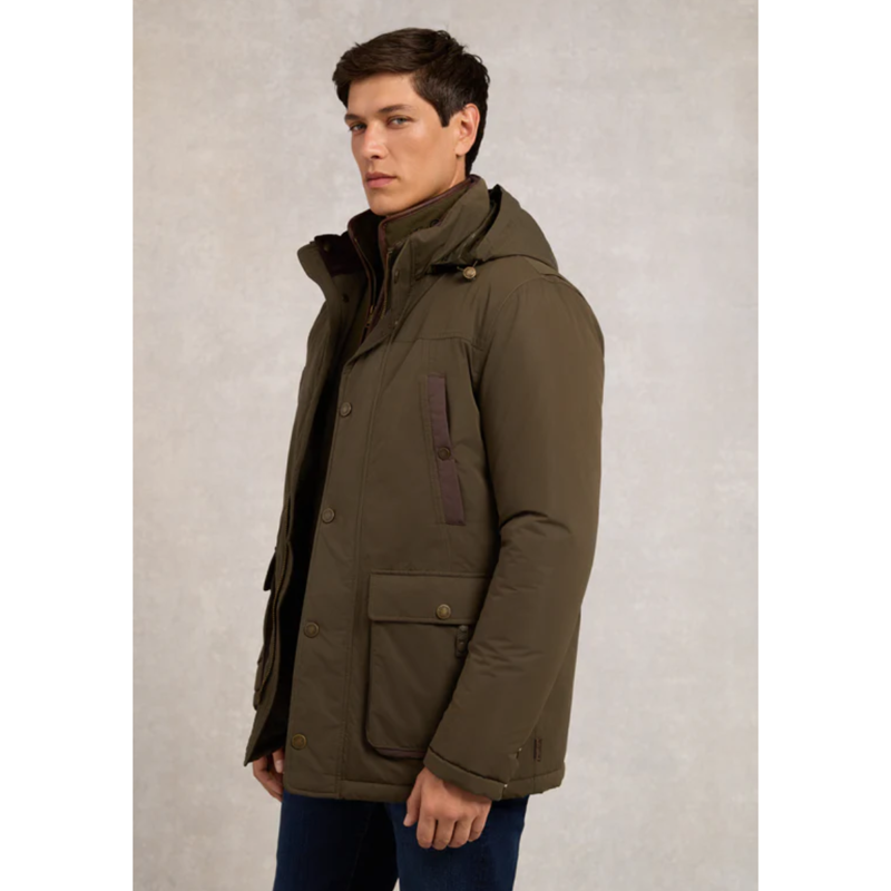 Holland Cooper Mens Stamford Field Coat - Khaki-1