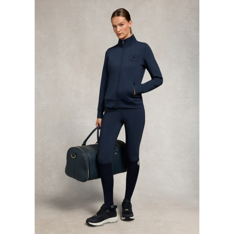 Holland Cooper Hartpury Crystal Training Zip Sweat - Ink Navy-3