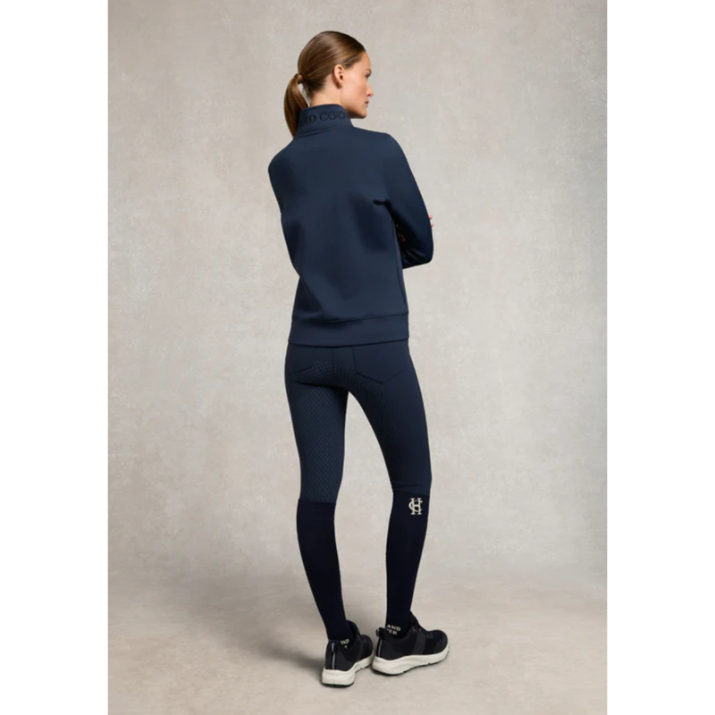 Holland Cooper Hartpury Crystal Training Zip Sweat - Ink Navy-4