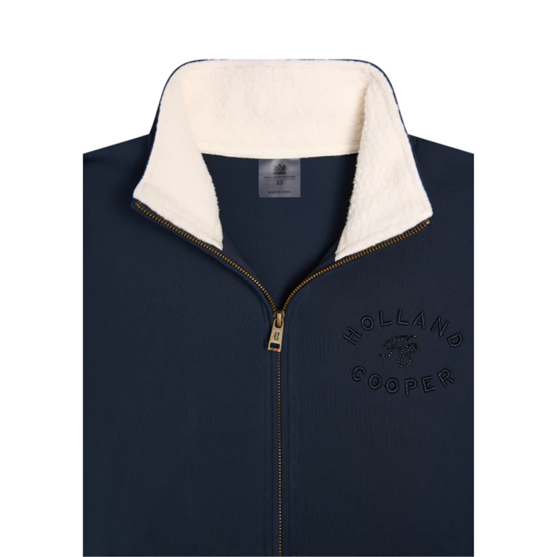 Holland Cooper Hartpury Crystal Training Zip Sweat - Ink Navy-6