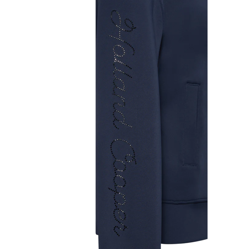 Holland Cooper Hartpury Crystal Training Zip Sweat - Ink Navy-8