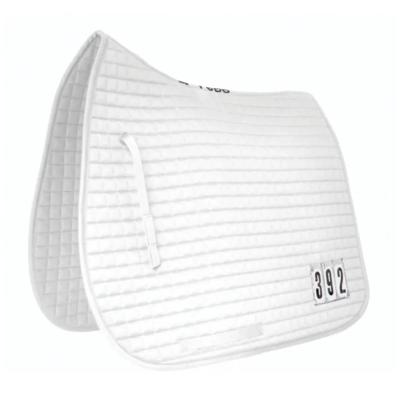 Mark Todd Dressage Saddlepad With Competition Numbers - White