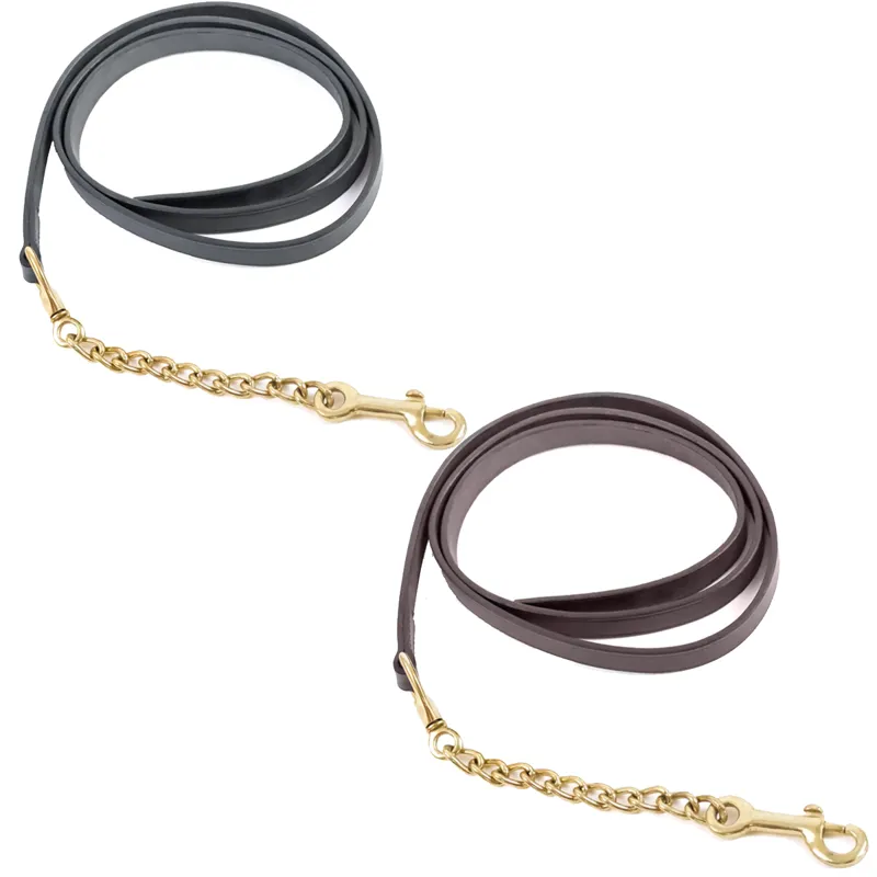 JHL Flat Leather Lead Single Chain 