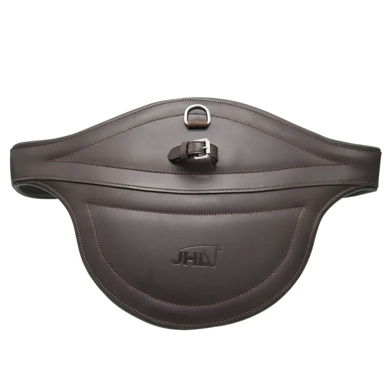 JHL Leather Stud Girth - Brown