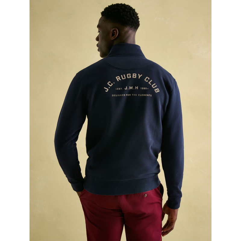 Joules Men's Jenkins Quarter Zip Sweatshirt Hoodie - Navy-3