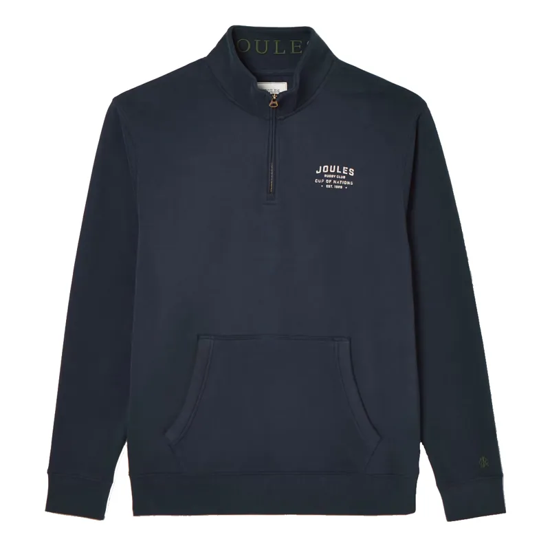 Joules Men's Jenkins Quarter Zip Sweatshirt Hoodie - Navy