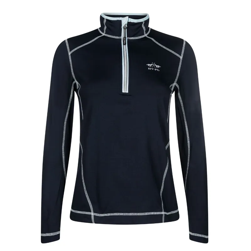 HV Polo Johnstown Ladies Half Zip Top - Navy