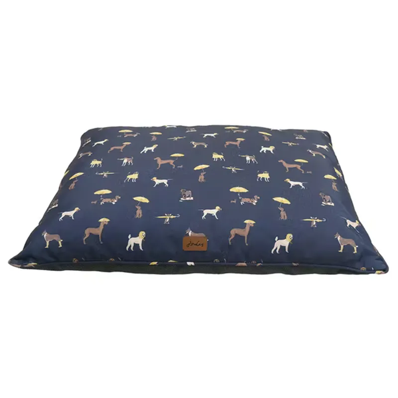 Joules Dog Print Mattress - Navy Dogs