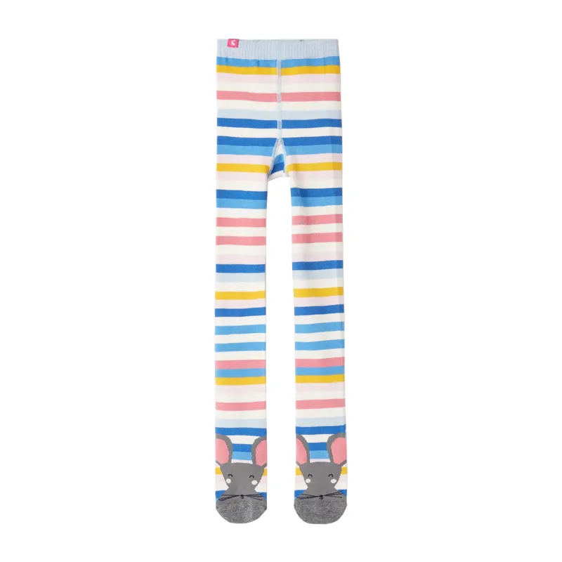 Joules Anikins Character Tights - Multi Stripe Mouse