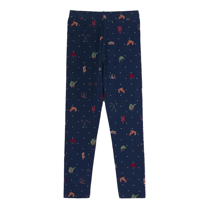 Joules Girls' Dee Dee Leggings - Navy-1