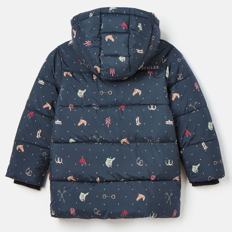 Joules Girls' Emmeline Showerproof Coat - Blue-1