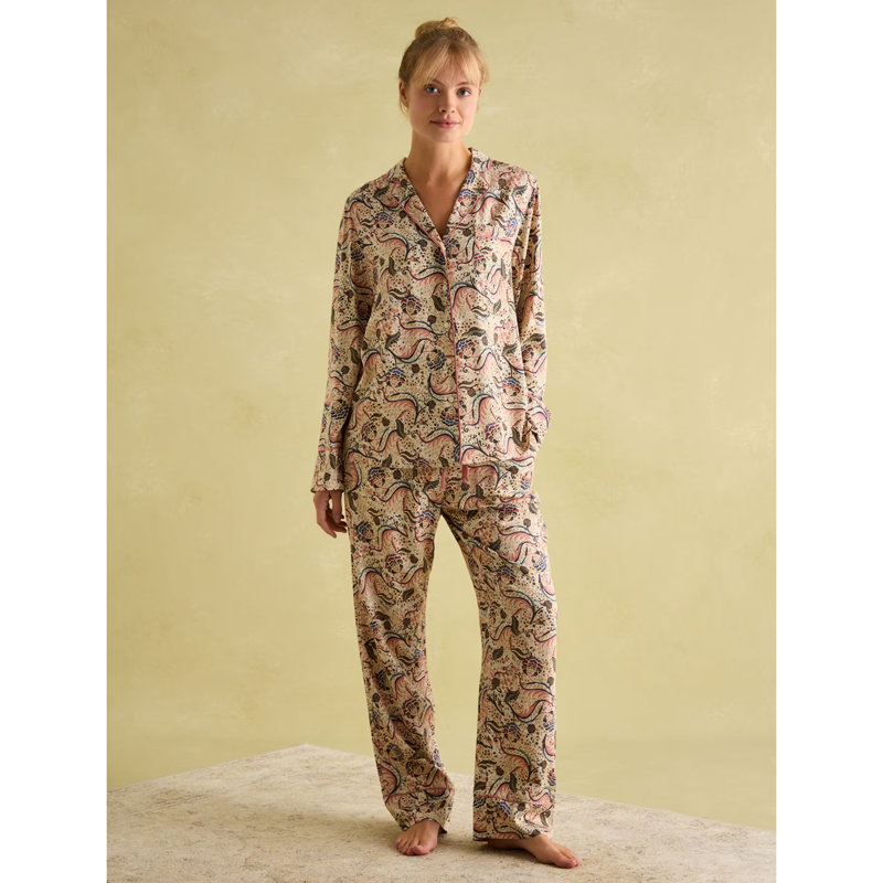 Joules Ladies Alma Pyjama Set - Paisley-1