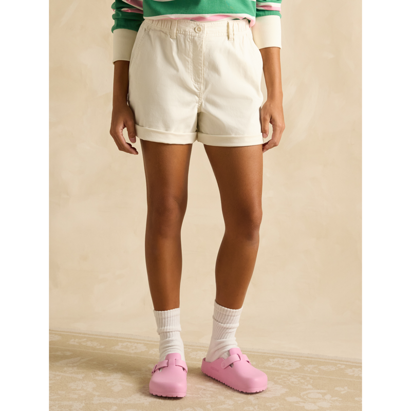 Joules Ladies Chino Shorts - Cloud-1