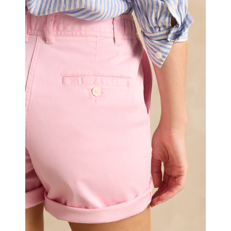 Joules Ladies Chino Shorts - Pink - Ladies UK 14-5