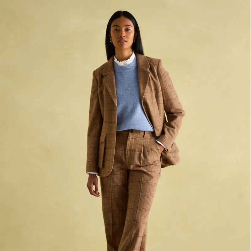 Joules Ladies Holly Regular Fit Knitted Vest - Blue-3