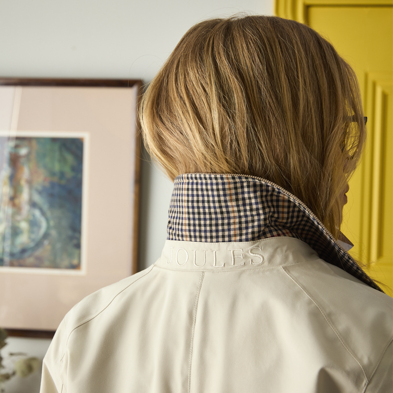 Joules Ladies Katherine Waterproof Heritage Coat - Stone-6