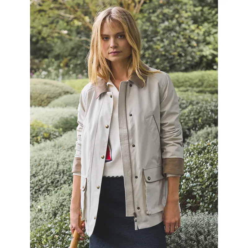 Joules Ladies Katherine Waterproof Heritage Coat - Stone-3